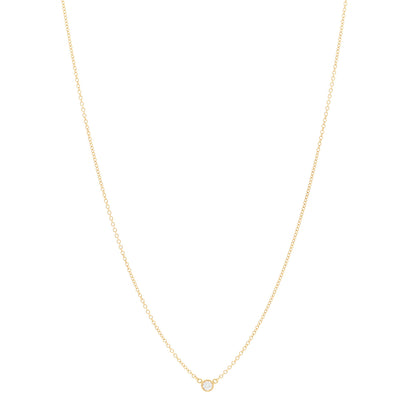 Tiffany 18K Yellow Gold Diamond .05ct Elsa Peretti Diamonds by the Yard Pendant Necklace 1 of 4