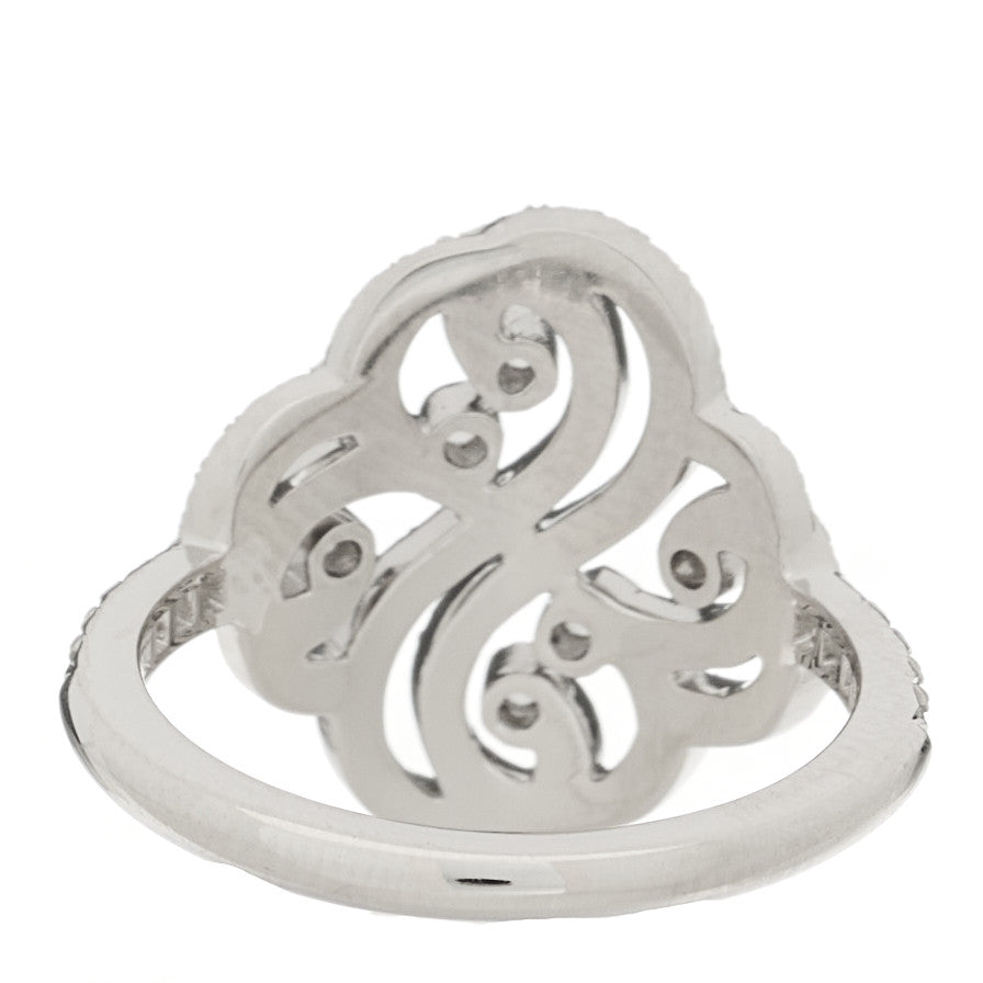 Platinum Diamond Enchant Double Heart Ring 52 6