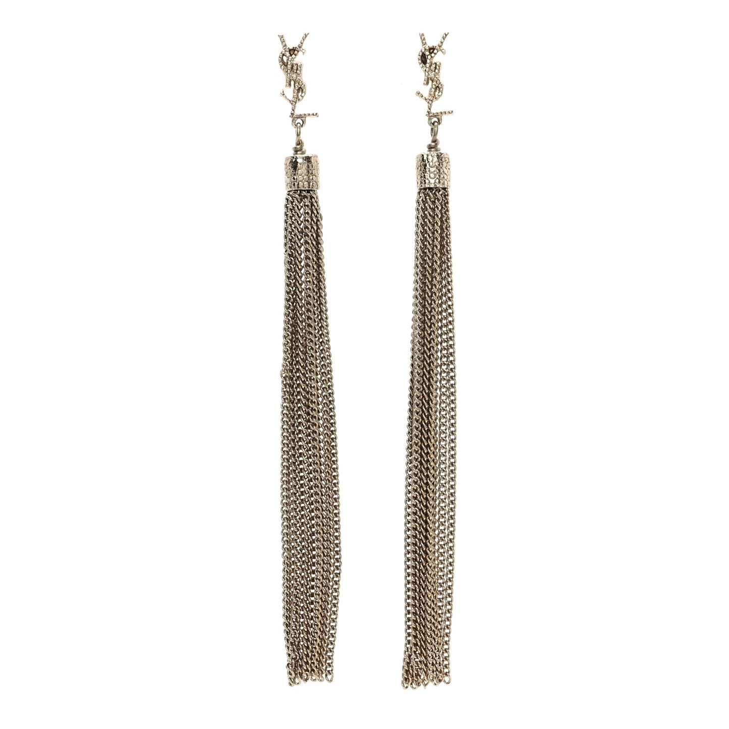 Metal Monogram Loulou Tassel Earrings Gold