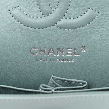 Chanel Caviar Quilted Small Double Flap Light Blue 6 of 11