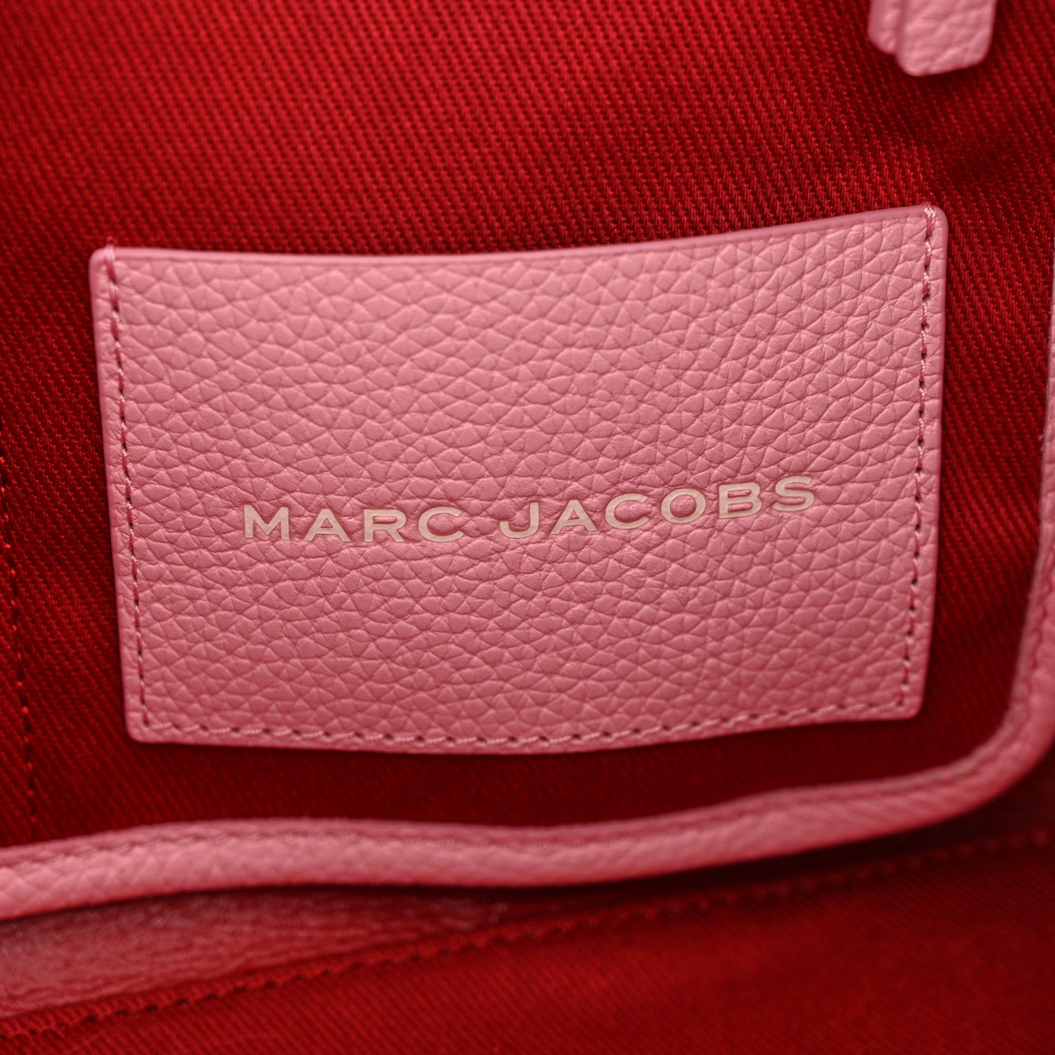 Marc Jacobs Grained Calfskin Medium The Tote Bag Ribbon Pink 6 of 12