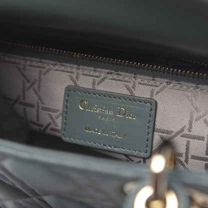 Christian Dior Lambskin Cannage Small My ABCDior Lady Dior Green 5 of 9