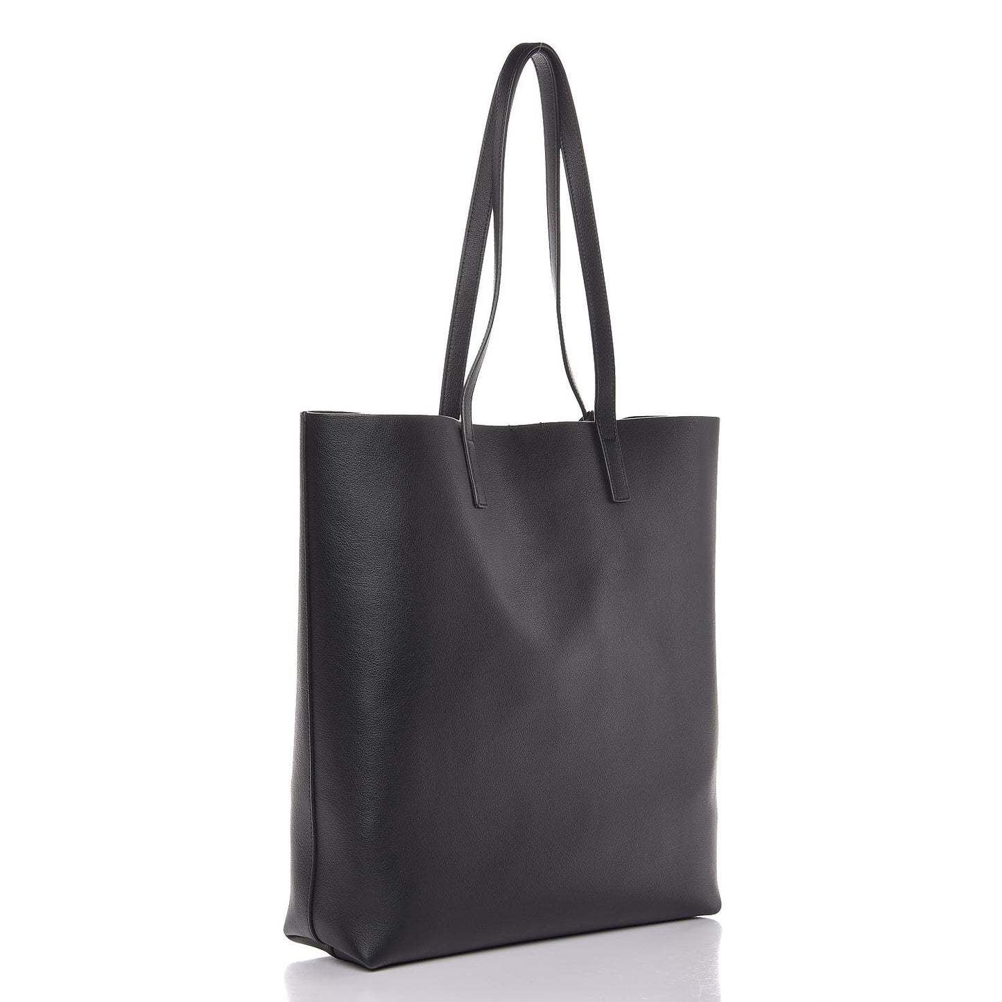 Calfskin Medium Shopping Tote Black