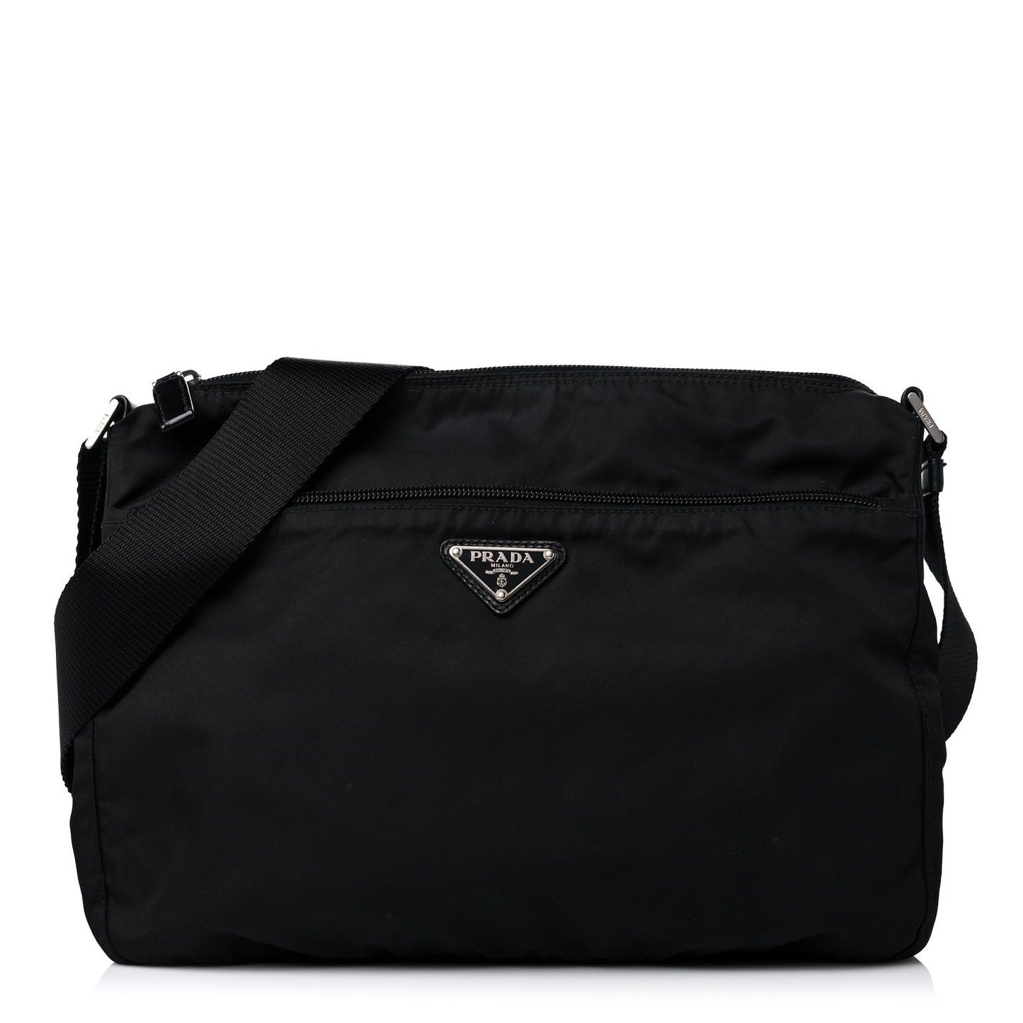 Tessuto Nylon Crossbody Bag Black