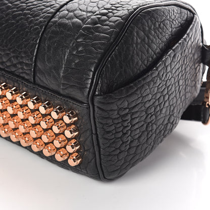 Alexander Wang Pebbled Lambskin Rockie Black Rose Gold Hardware 9 of 11