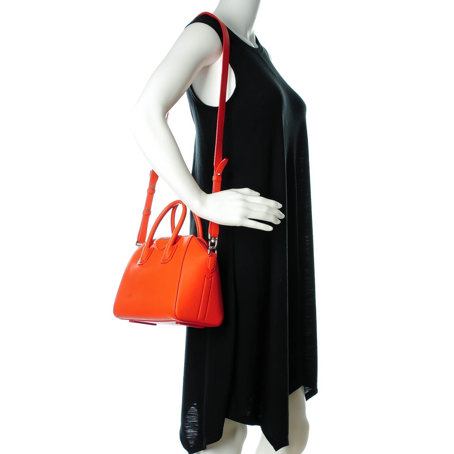 Givenchy Sugar Goatskin Mini Antigona Burnt Orange 2 of 7
