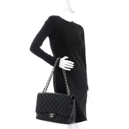 Chanel Caviar Quilted Maxi Double Flap Black 3 of 13