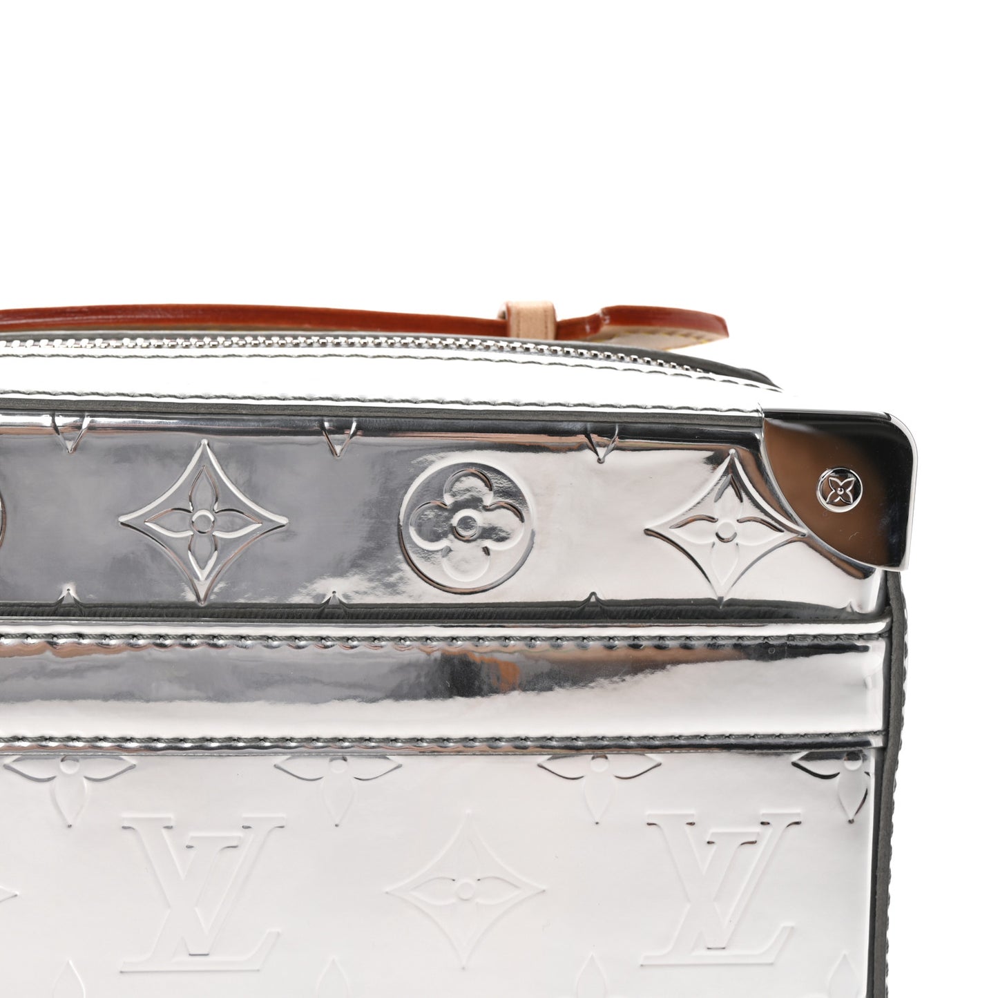 Monogram Mirror Handle Trunk Silver