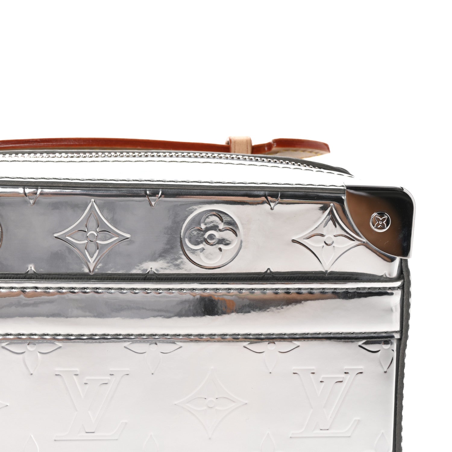 Louis Vuitton Monogram Mirror Handle Trunk Silver 7 of 9