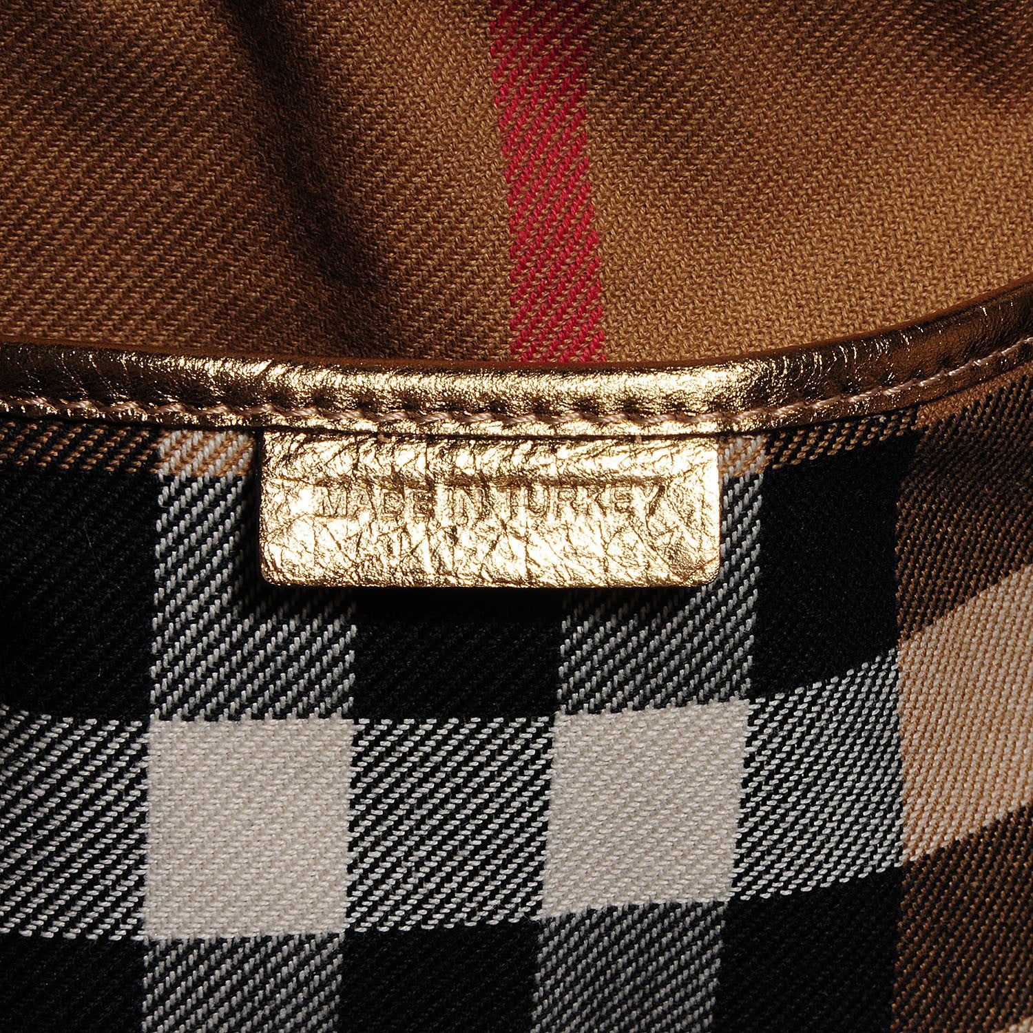 Burberry Leather Ashbury Gold 6 of 8