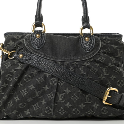 Louis Vuitton Denim Neo Cabby MM Black 8 of 18