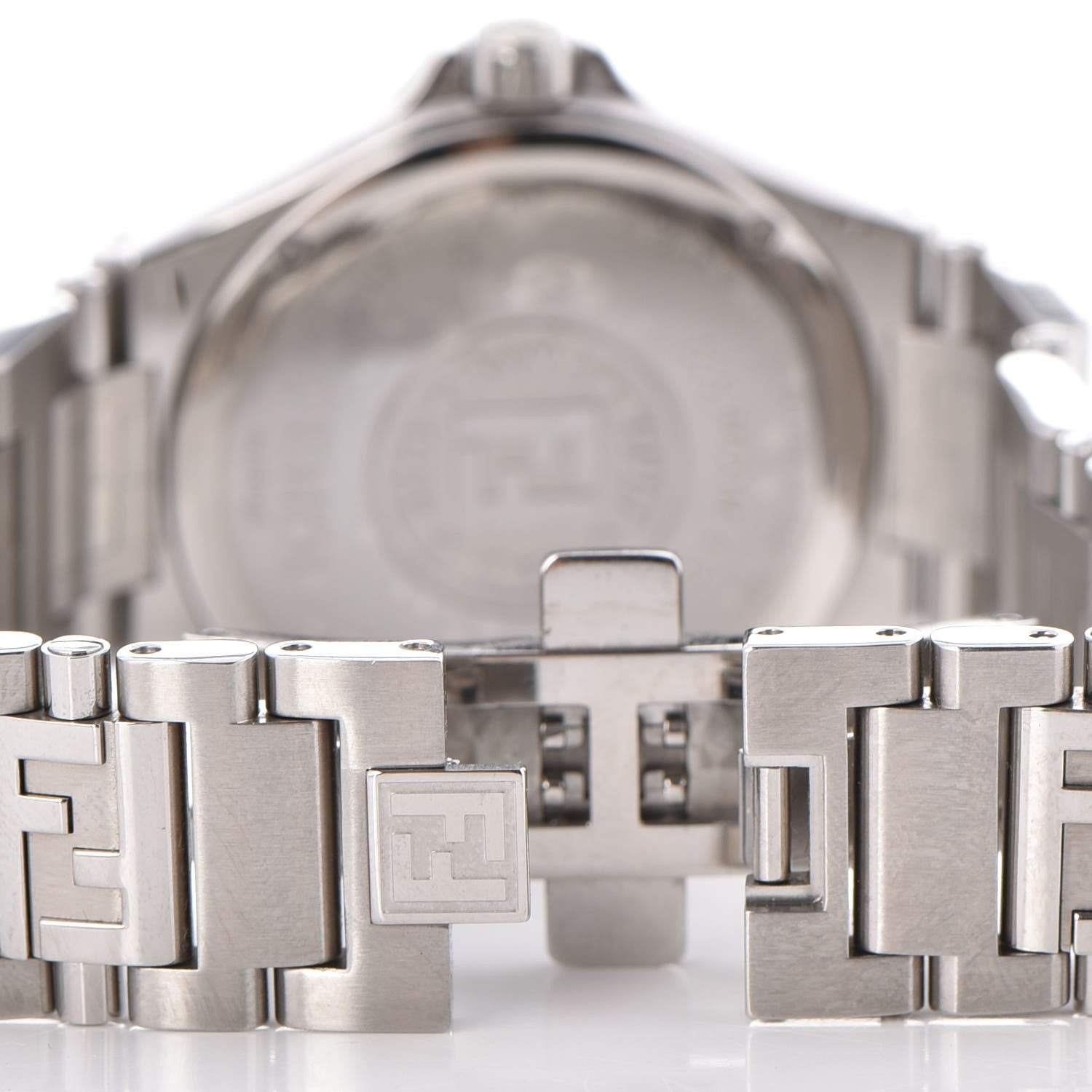 Fendi Stainless Steel Diamond Pave Bezel 33mm High Speed Quartz Watch 7 of 11