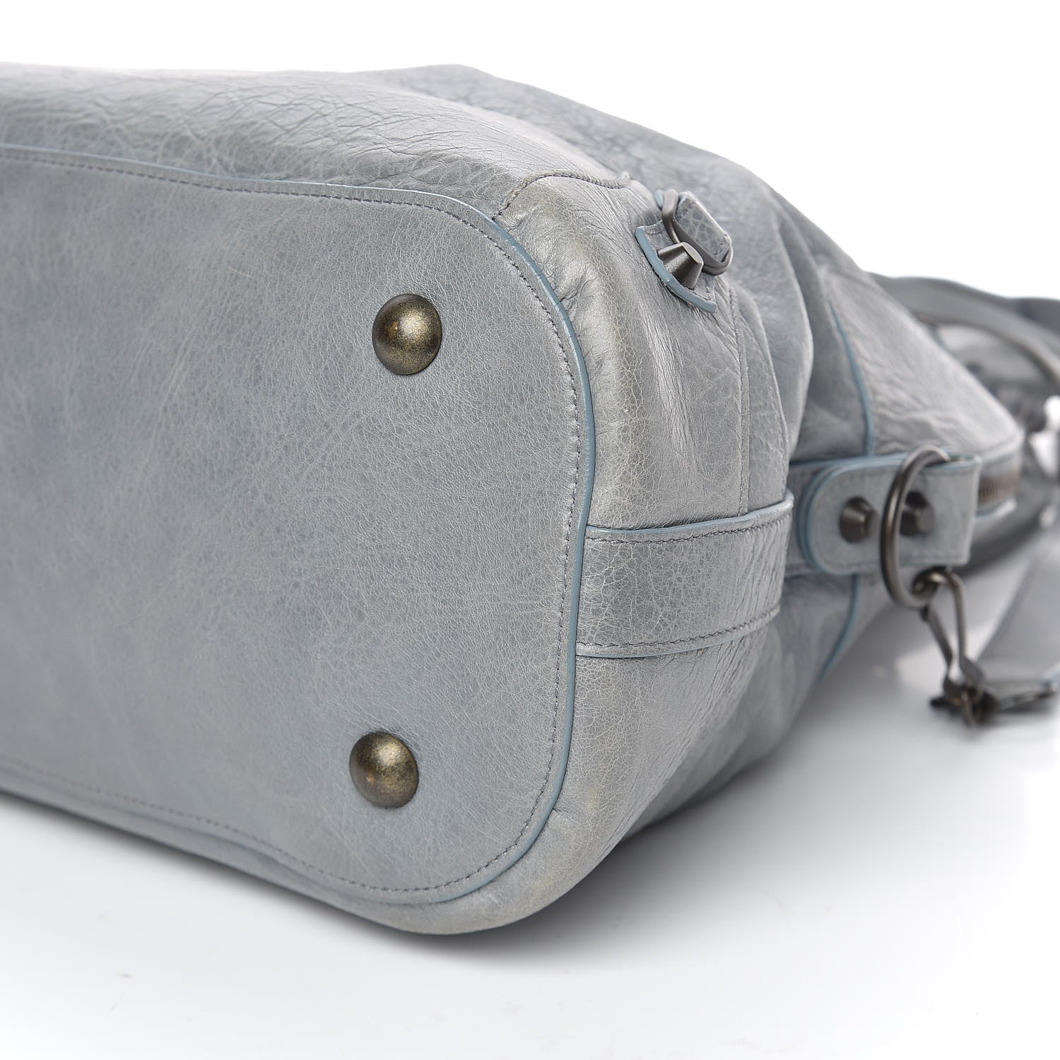 Balenciaga Agneau Classic Hardware Bowling Bag Ardoise 6 of 10