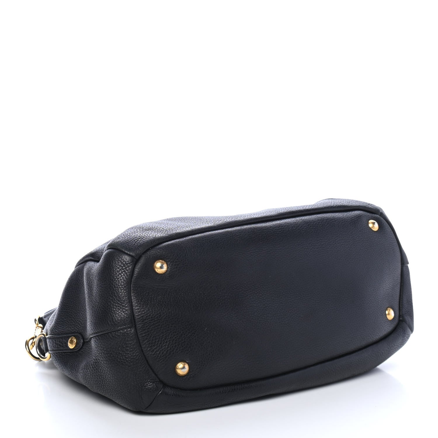 Prada Vitello Daino Tote Black 3 of 4