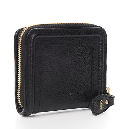 Chloe Grained Calfskin Compact Zip Around Wallet Black 3 of 7