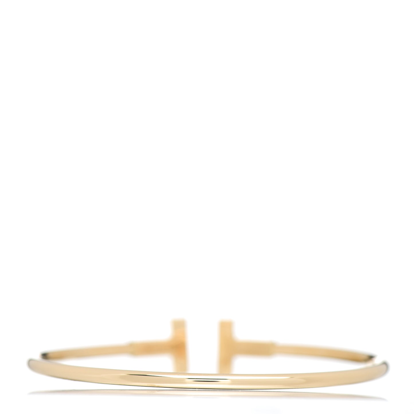 18K Yellow Gold Narrow T Wire Bracelet