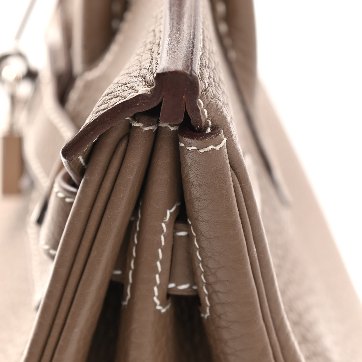 Hermes Taurillon Clemence Birkin 30 Etoupe 16 of 23