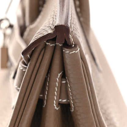 Hermes Taurillon Clemence Birkin 30 Etoupe 16 of 23