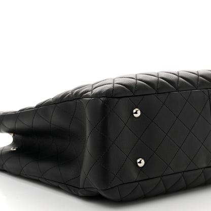 Chanel Calfskin Quilted Large Classic Shopping Tote Black 9 of 10