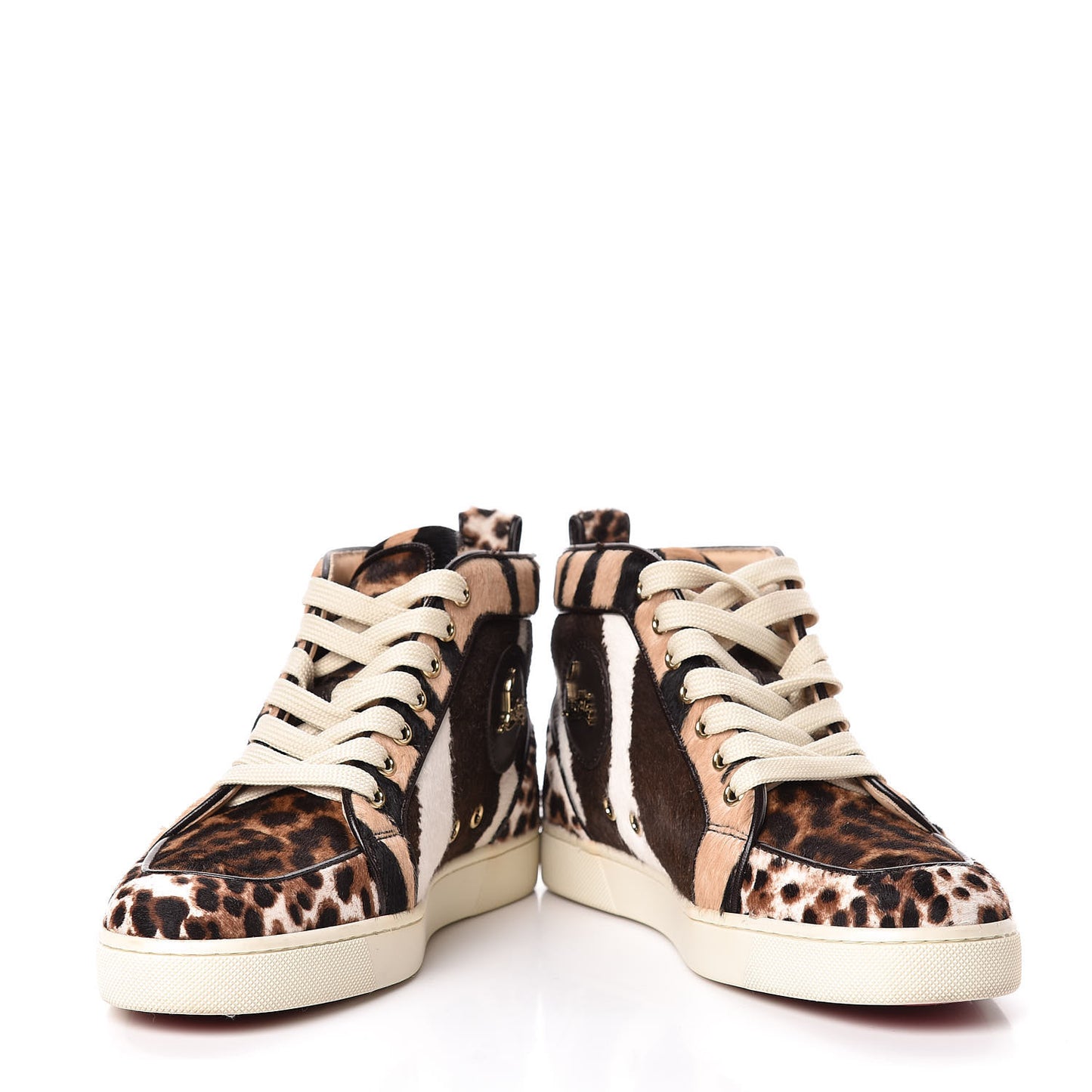 Calf Hair Animal Print Rantus Orlato Flat Sneakers 37.5 Multicolor