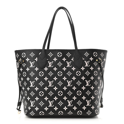 Louis Vuitton Empreinte Spring In The City Neverfull MM Black White Pink 1 of 9