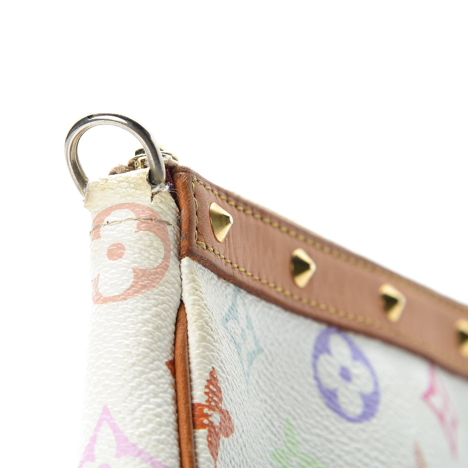 Louis Vuitton Monogram Multicolor Pochette Accessories White 8 of 9