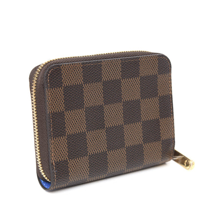 Louis Vuitton Damier Ebene 2019 Christmas Animation Zippy Coin Purse Blue 2 of 6
