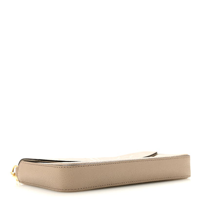 Louis Vuitton Empreinte Monogram Giant Felicie Pochette Tourterelle Creme 4 of 10