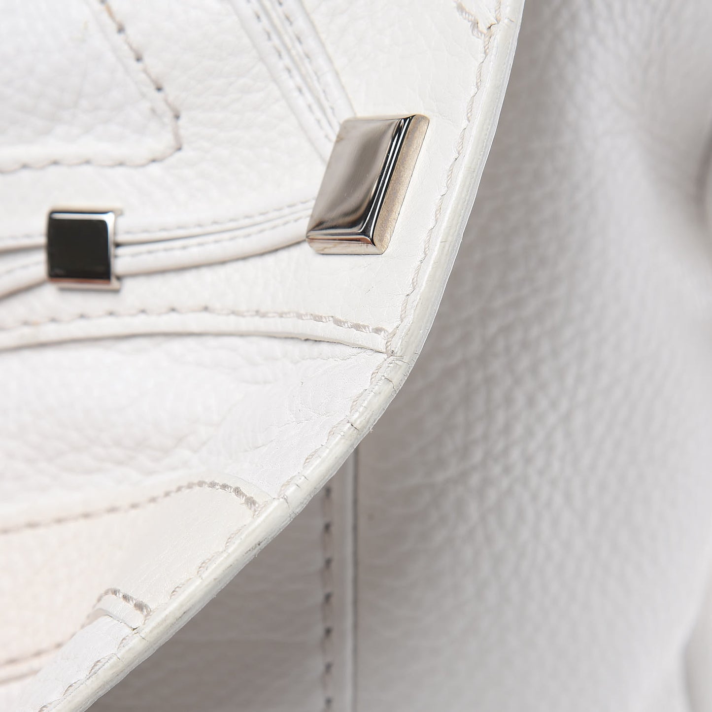 Calfskin Techno Horsebit Large Flap White
