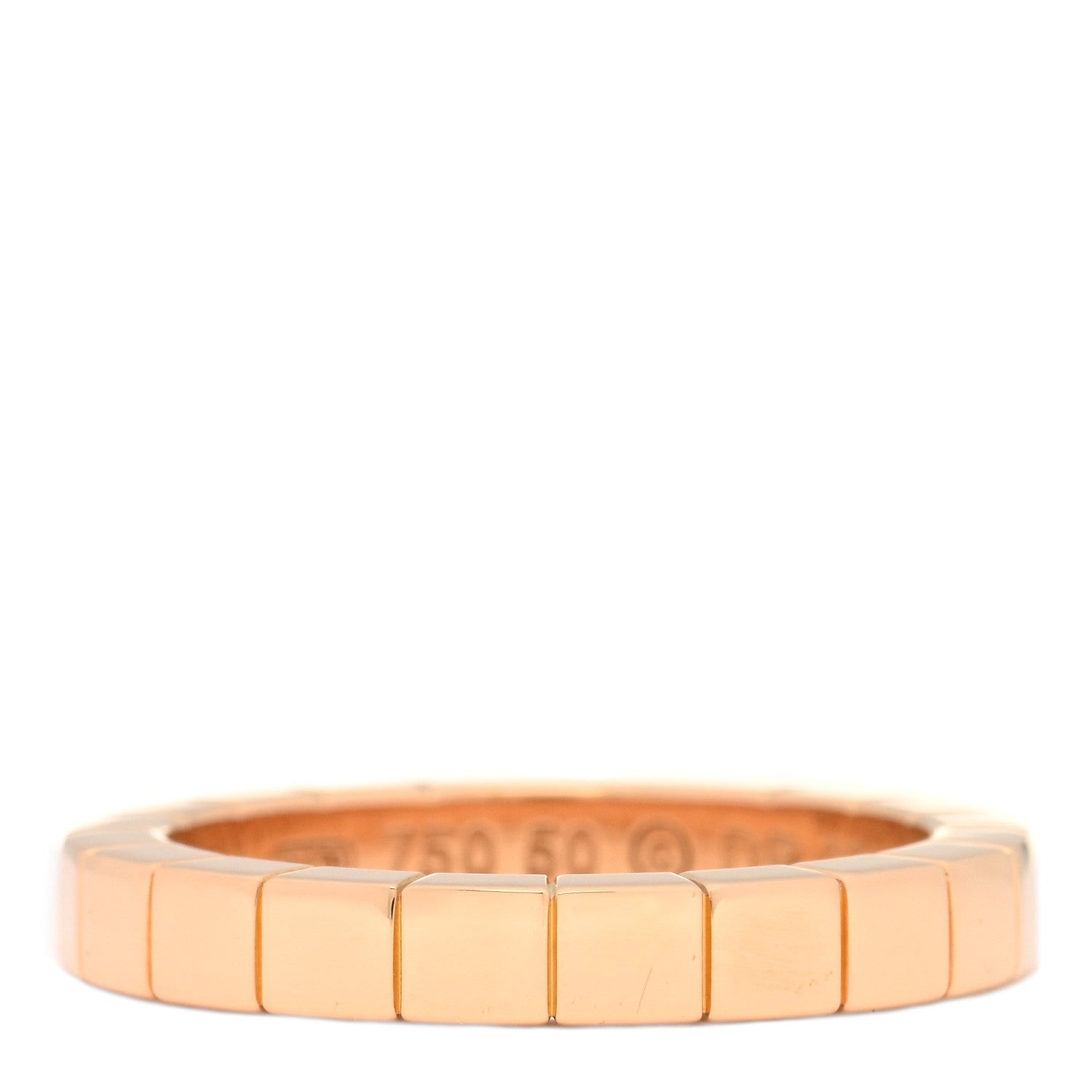 Cartier 18K Pink Gold 3mm Lanieres Ring 50 5.25 3 of 4