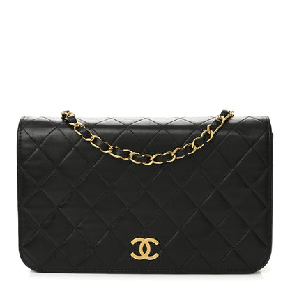 Chanel Lambskin Quilted Small Single Flap Bag Black 1 of 12