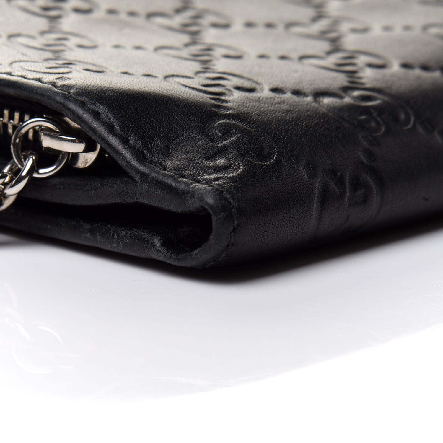 Gucci Guccissima Twins French Wallet Black 9 of 16