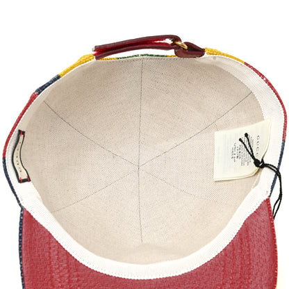 Gucci Canvas Marley Stripe Script Logo Patch Gucci 100 Baseball Hat L Multicolor 4 of 6