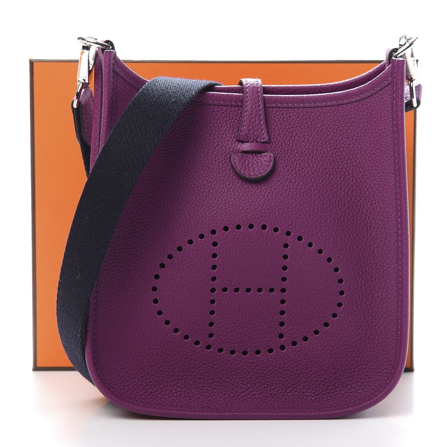 Hermes Taurillon Maurice Amazone Evelyne TPM Anemone Blue Indigo 11 of 11