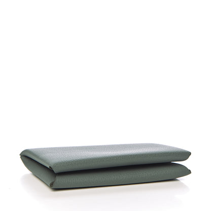Hermes Evercolor Calvi Verso Card Case Vert Amande Gris Perle 4 of 8