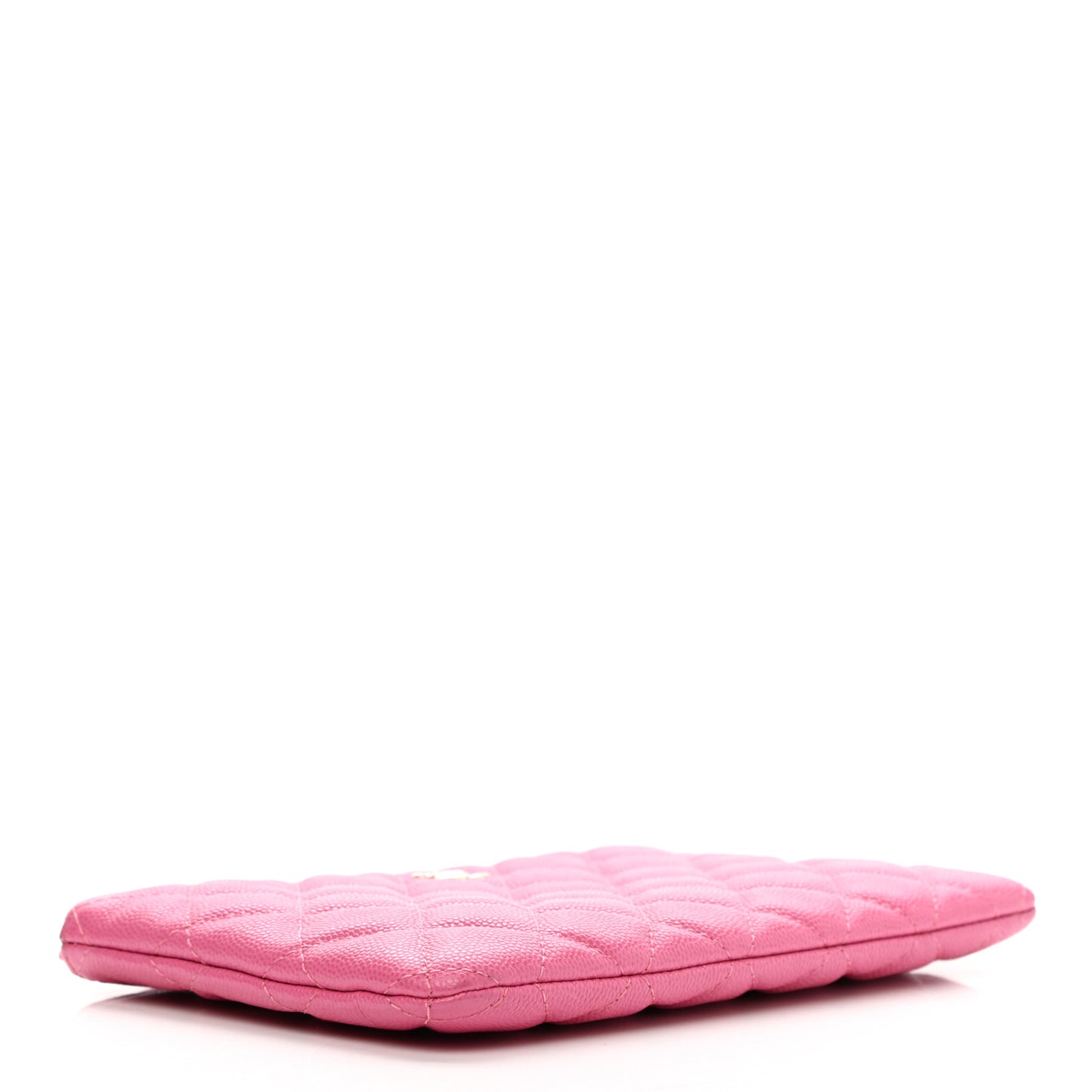 Caviar Quilted Cosmetic Case Pink