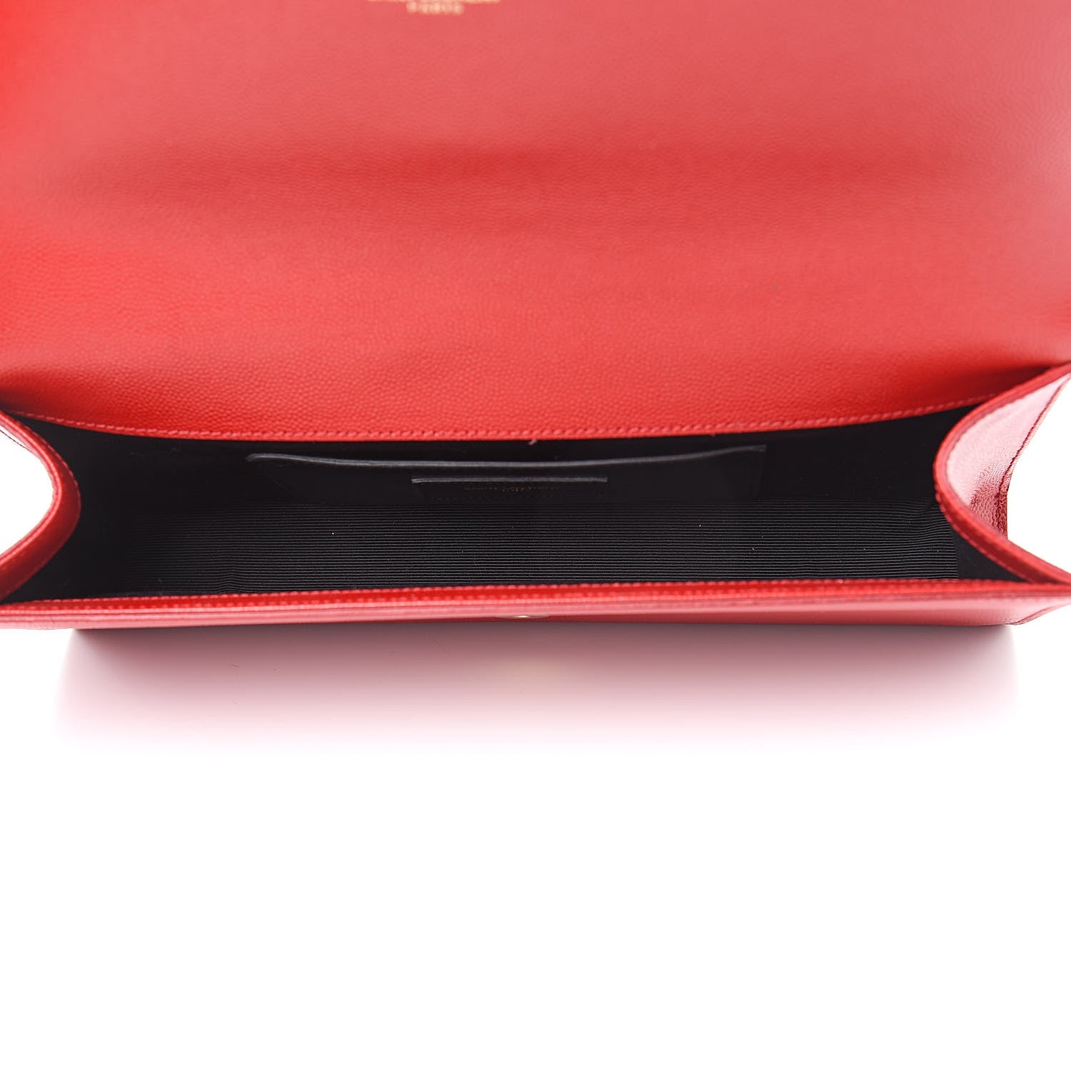 Saint Laurent Grain De Poudre Classic Monogram Cassandre Clutch New Red 5 of 11