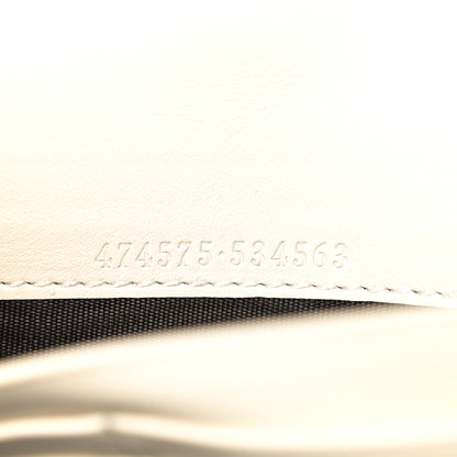 Gucci Calfskin Matelasse GG Marmont Chain Wallet Mystic White 7 of 11