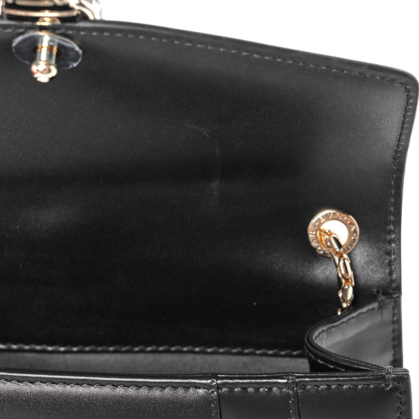 Calfskin Serpenti Forever Crossbody Bag Black