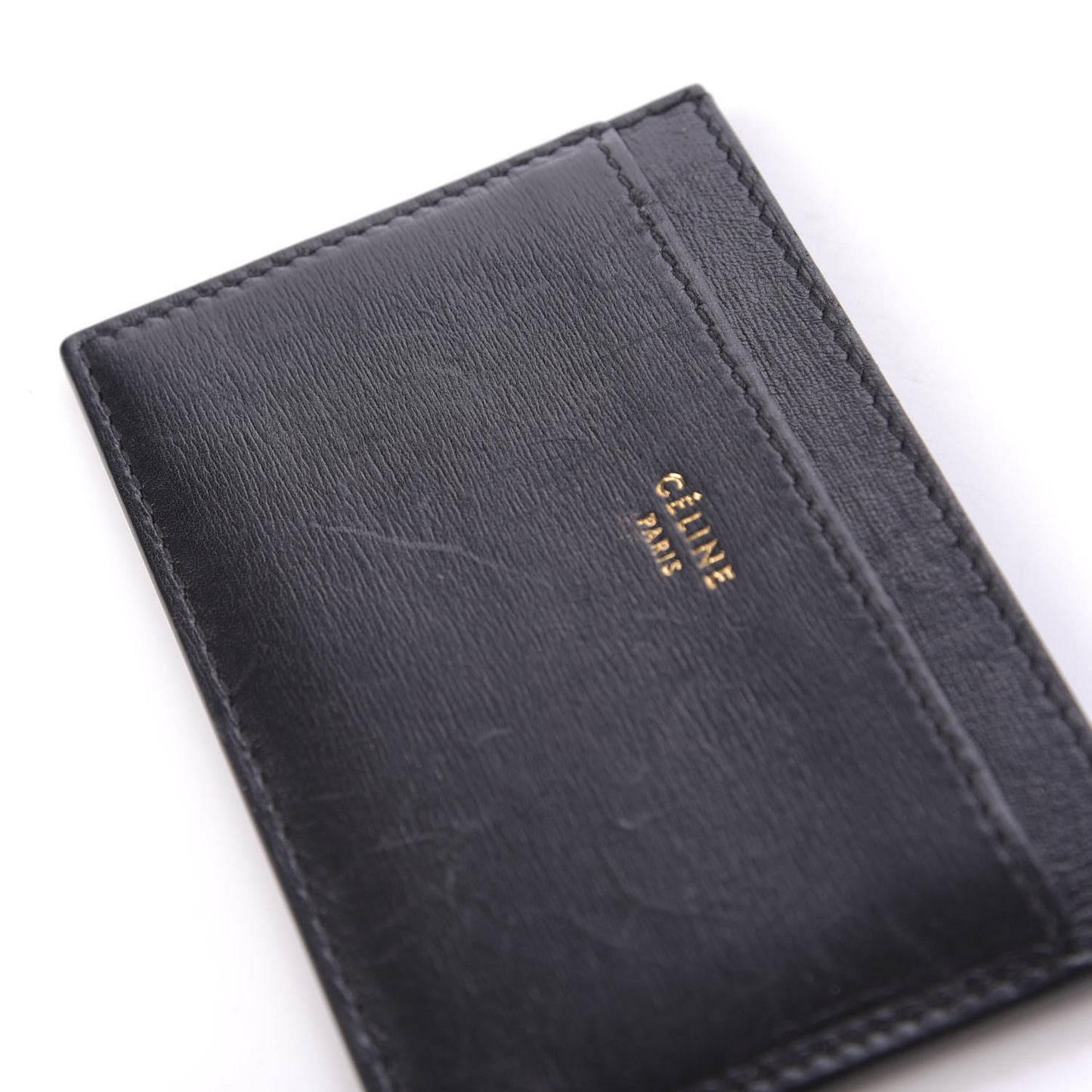Smooth Lambskin Card Holder Black