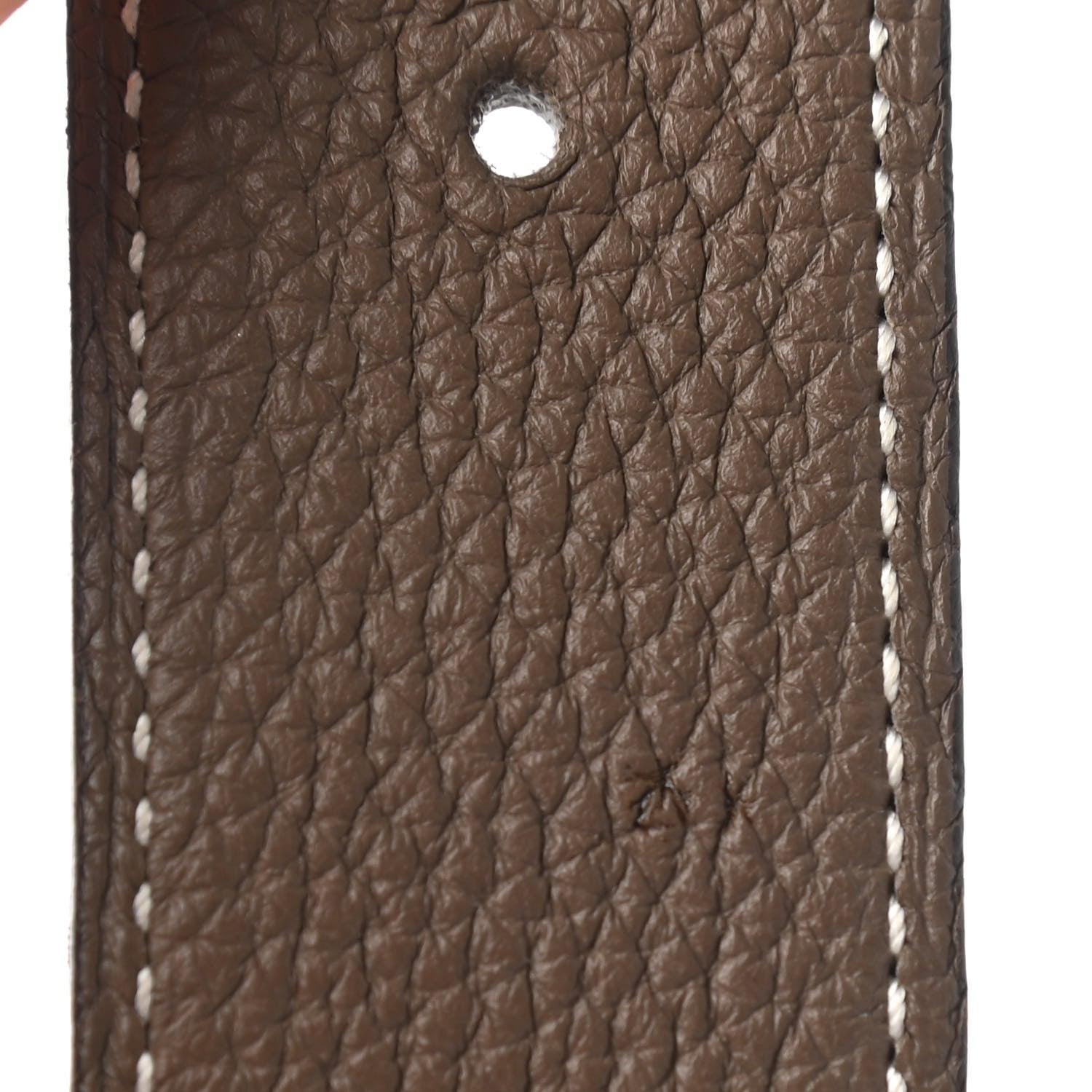 Hermes Box Togo 32mm H Belt 80 Black Etoupe 6 of 6
