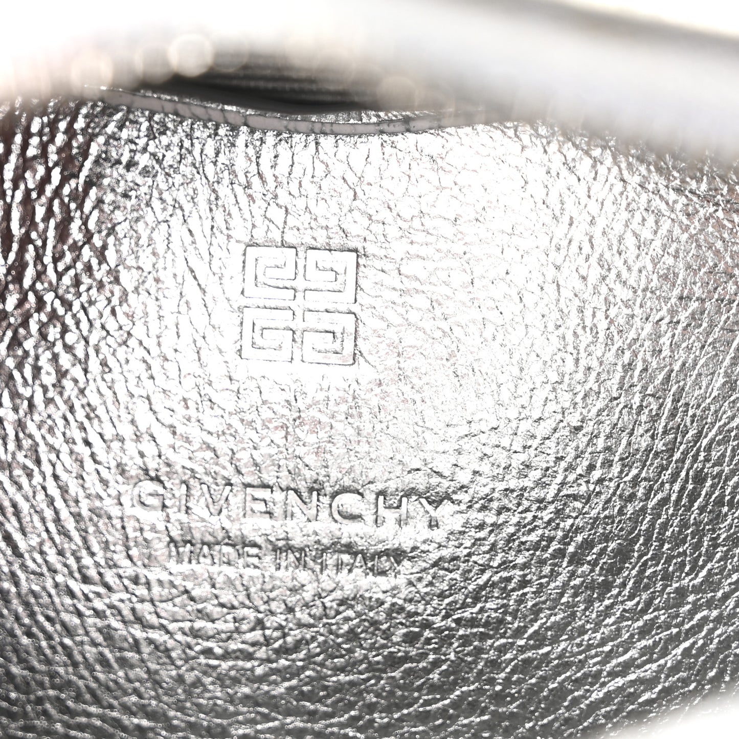 Patent Nano Antigona Cube Bag Silver
