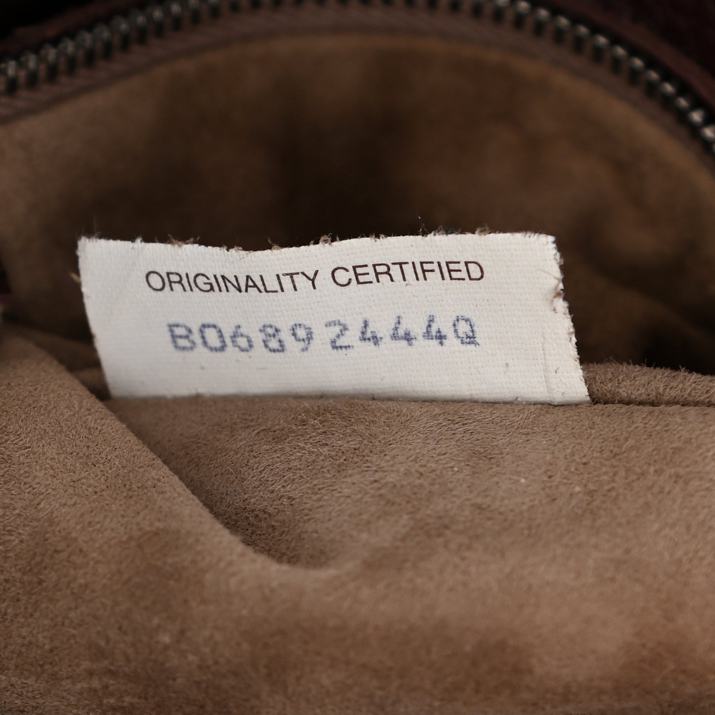 Washed Cervo Deerskin Hobo Burgundy
