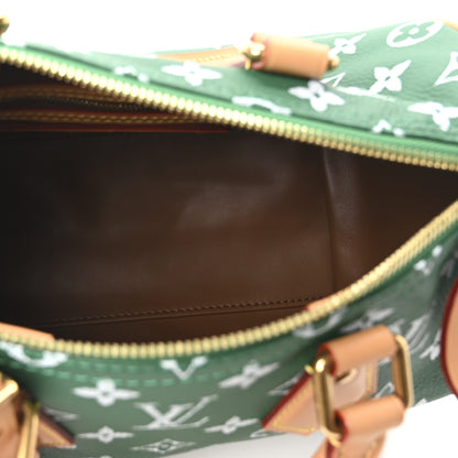 Louis Vuitton Calfskin Monogram Speedy P9 Bandouliere 25 Green 7 of 12