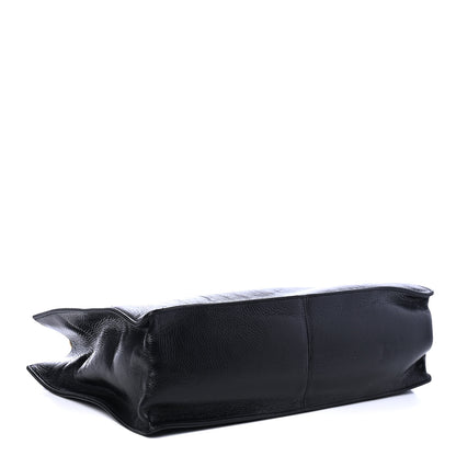 Chanel Shiny Aged Calfskin Shopping Bag Black 3 of 4