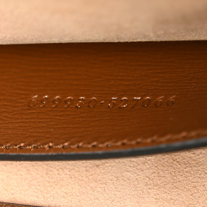 Gucci GG Supreme Monogram Azalea Calfskin Web Jackie 1961 Belt Bag 100 40 Beige Ebony Brown Sugar 7 of 10