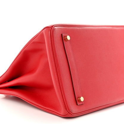 Hermes Epsom Birkin 35 Rouge Casaque 9 of 12