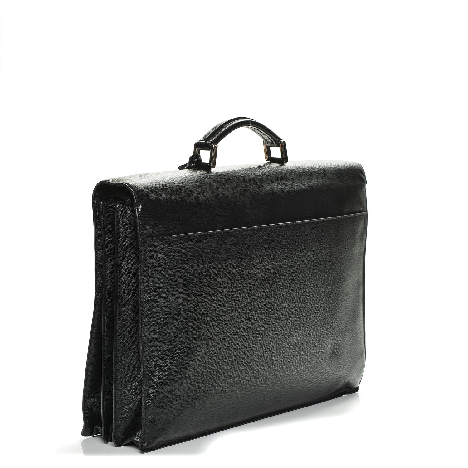 Prada Saffiano Briefcase Nero Black 3 of 6