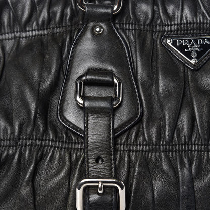 Prada Nappa Gaufre Shopping Satchel Black 29 of 39