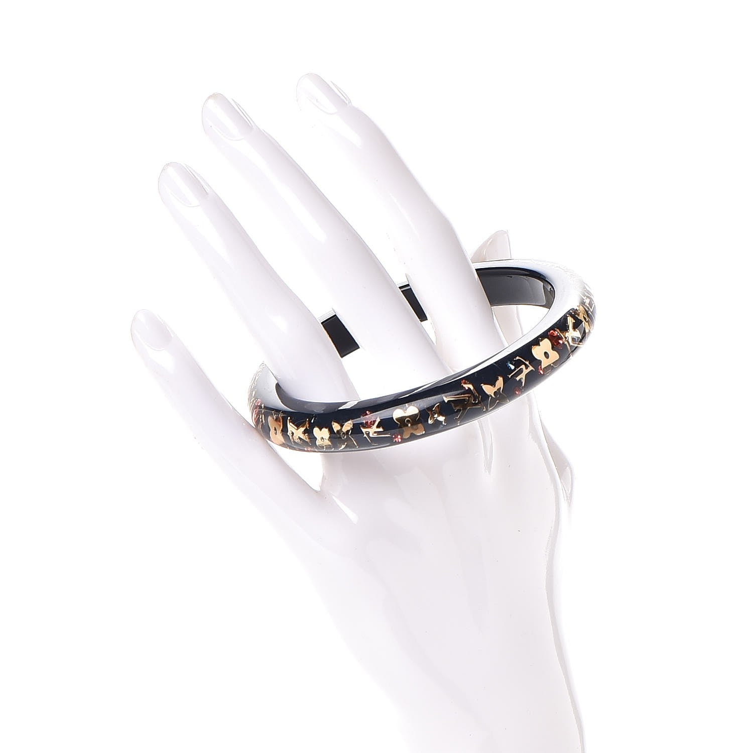 Louis Vuitton Resin Swarovski Medium Inclusion Bracelet PM Navy 2 of 5